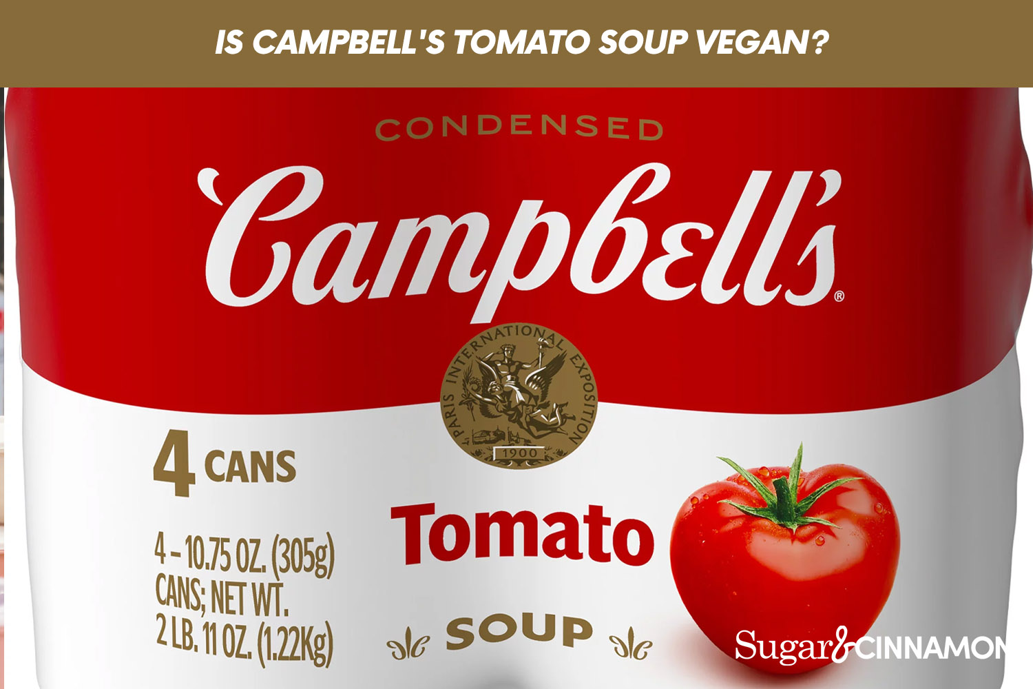 Is Campbell's Tomato Soup Vegan?