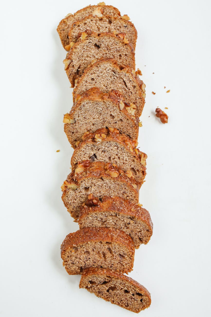 brown bread on white surface