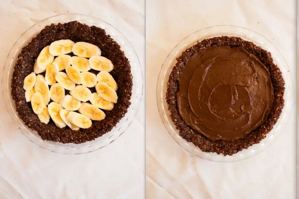 Banana and Cinnamon Chocolate Cream Pie