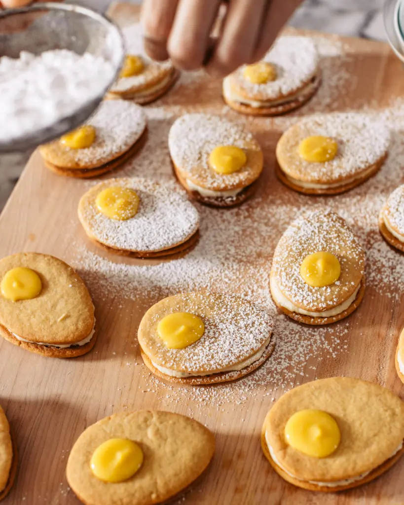 lemon curd egg cookies