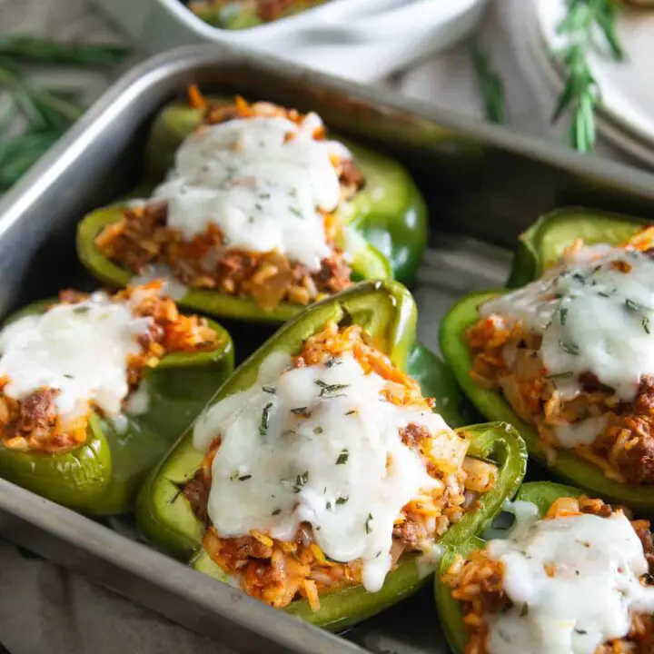 Bison Stuffed Peppers