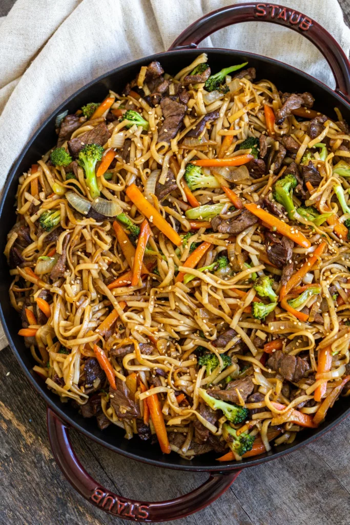 shaved beef lo mein