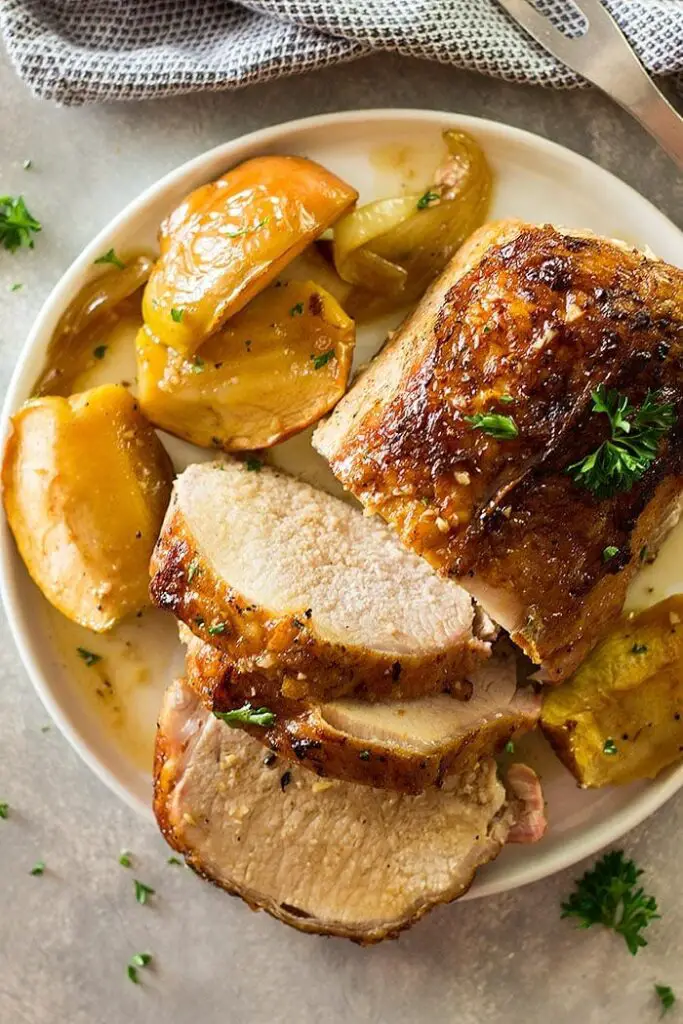 Maple Pork Loin With Apples And Onions